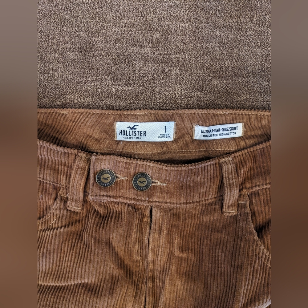 Hollister corduroy mini